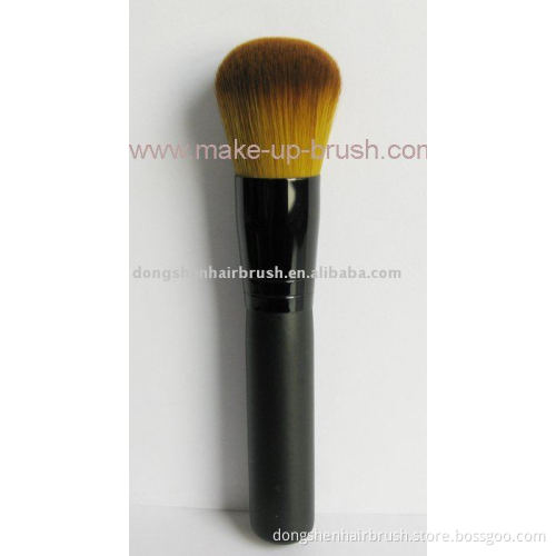 Round Top Powder Brush, wood handle makeup brush , private label brush